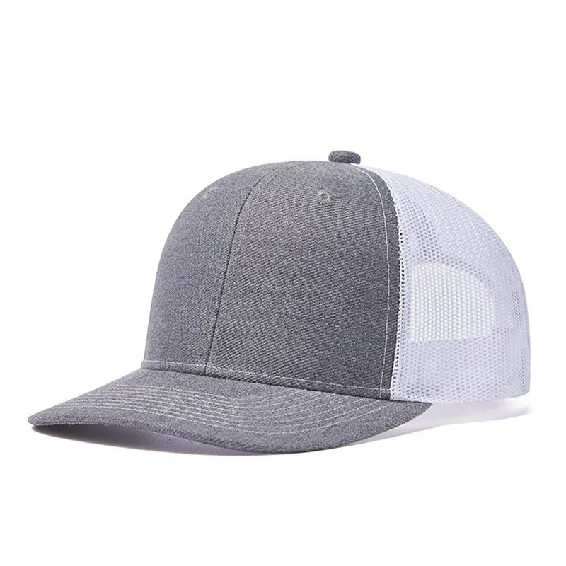 Trendy flat brimmed snapback hats sunshade net hat
