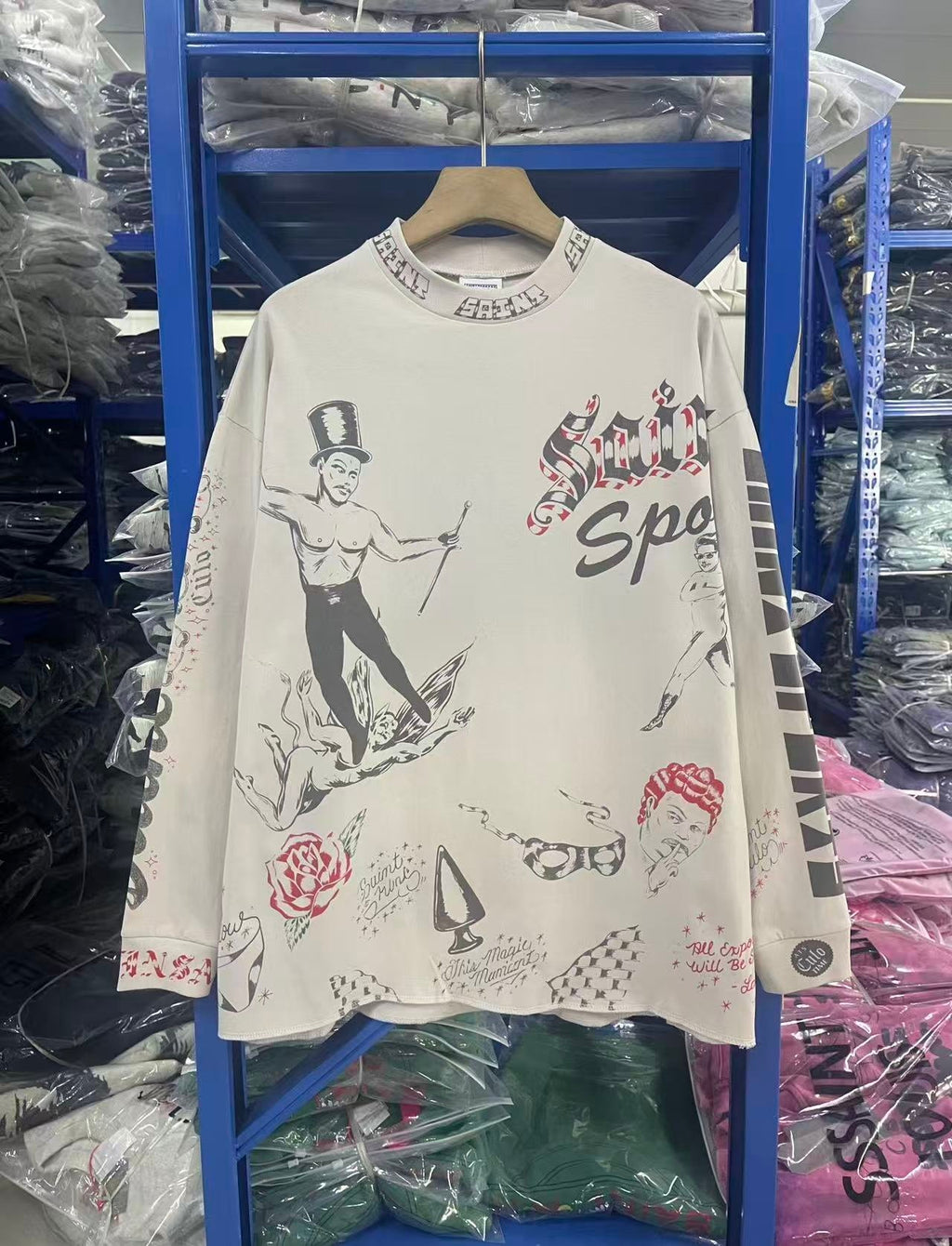 Saint Michael long sleeve shirts