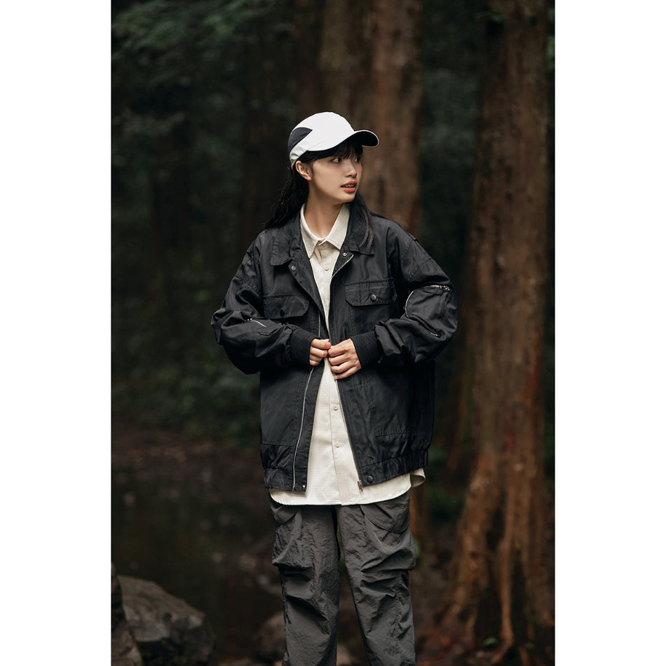 Unisex Jacket Loose Lapels Jacket Spring and Autumn