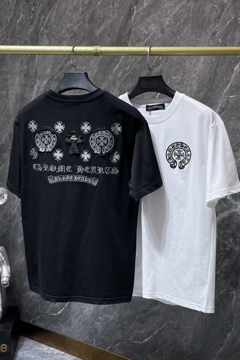 Chrome heart T shirts High-quality 100% cotton streetwear