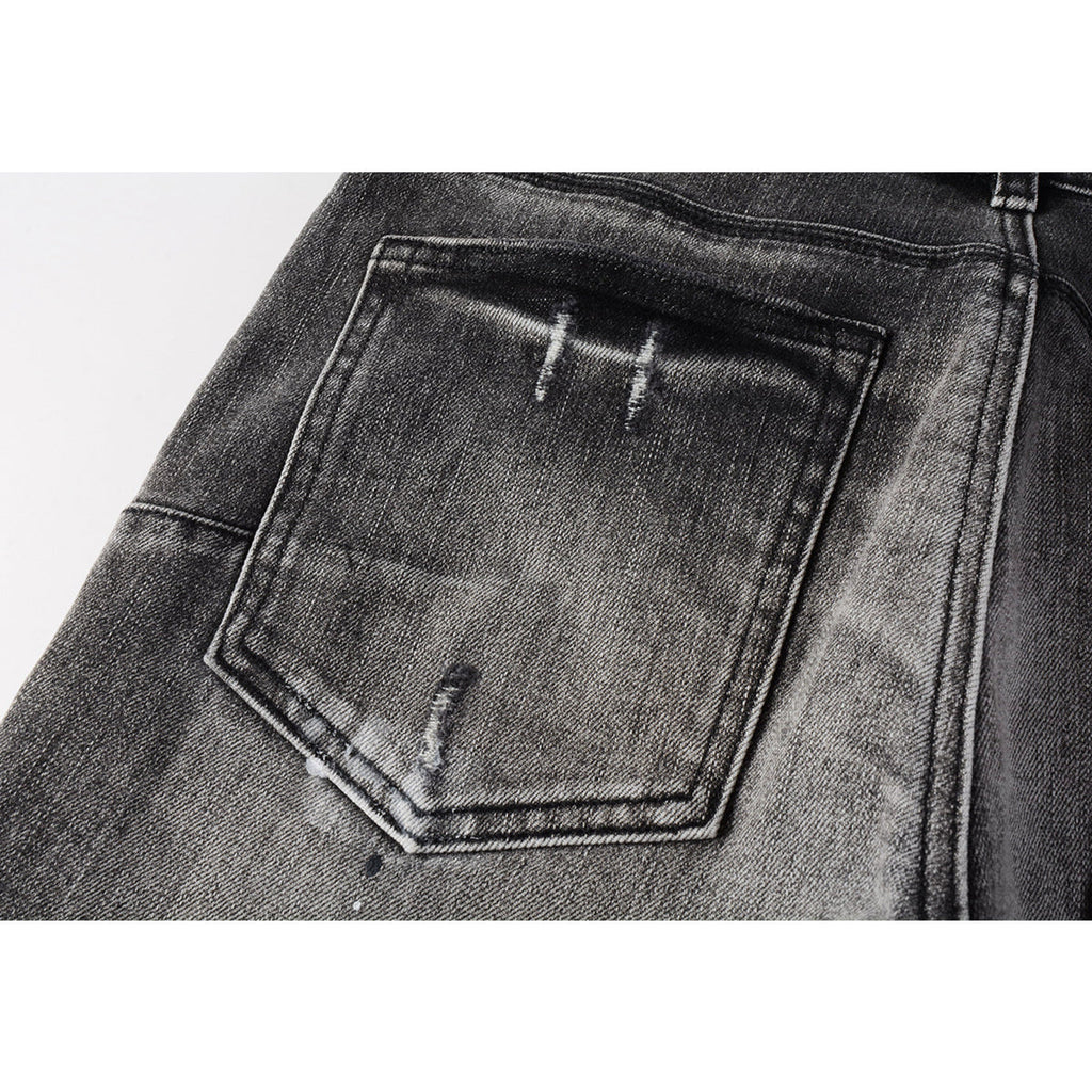 Mens trendy purple jeans, 100% cotton Pure Cotton High Street Trend
