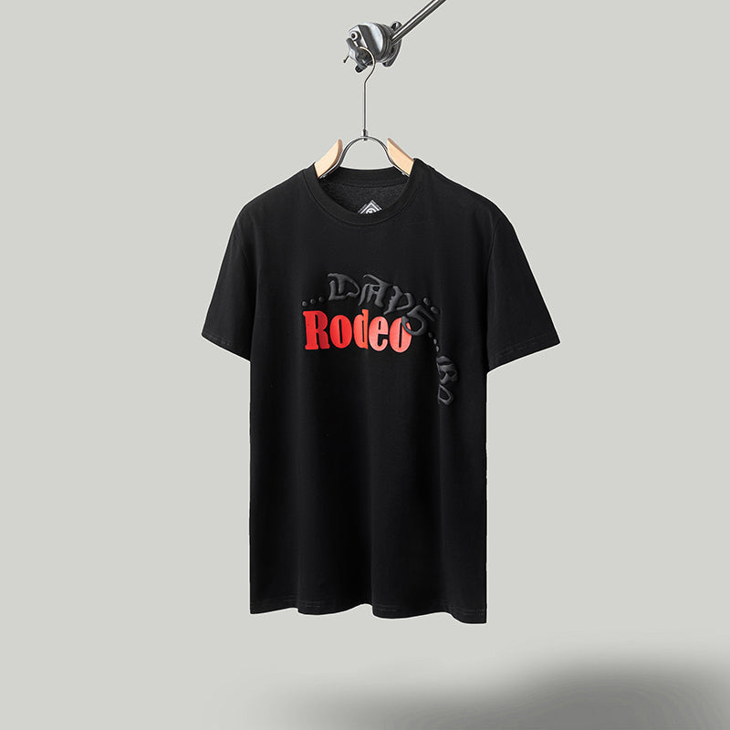 Travis Scott T Shirts FW24xRodeoxSp5 screen printed short-sleeve