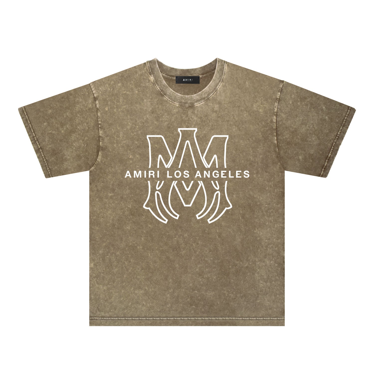 Amiri Washed Distressed T Shirt Printed Trendy Pure Cotton