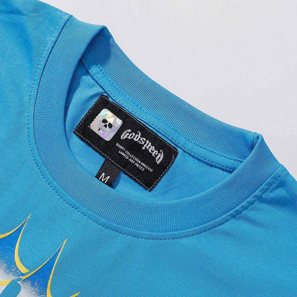 Godspeed T Shirts Beach Road Racing Printed Cotton Casual Short Sleeves Men and Women