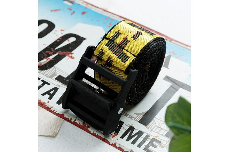 OW  Belt Industrial Style Canvas Embroidery