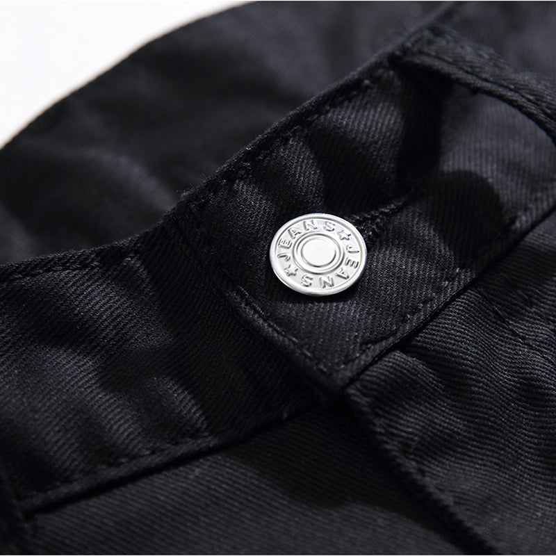 Mens Fashion Jeans Skull Flame 5646#