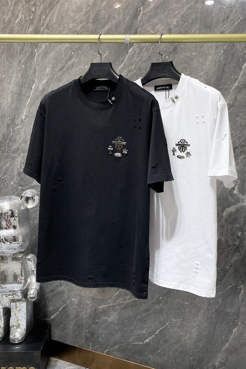 Chrome heart T shirts High-quality 100% cotton streetwear
