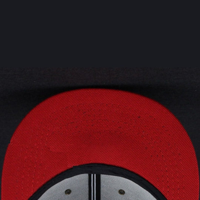 Trendy flat brimmed snapback hats biggie large letter embroider breathable