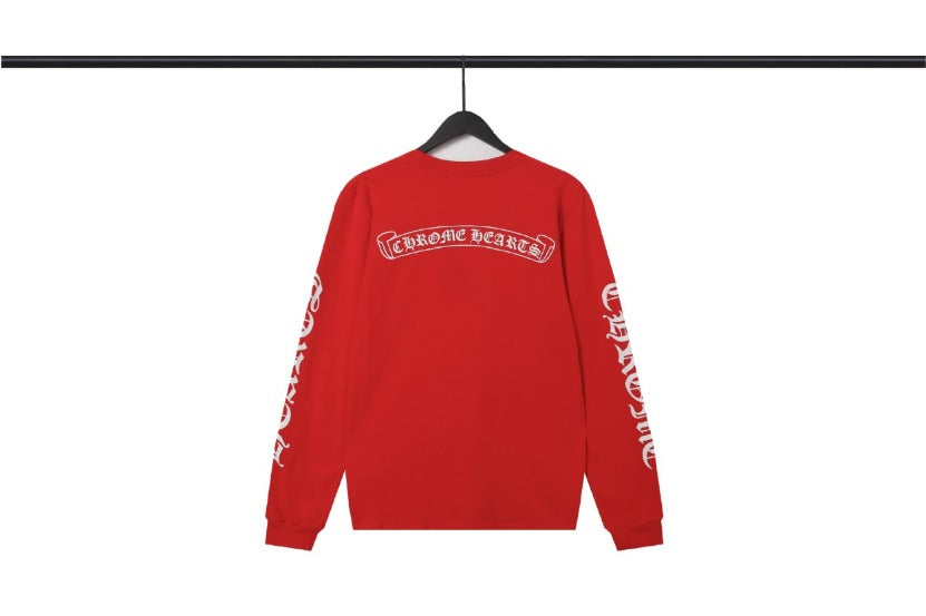 CHH  Heart Long Sleeve Shirt Unisex Fashion Loose Long Sleeve Shirt