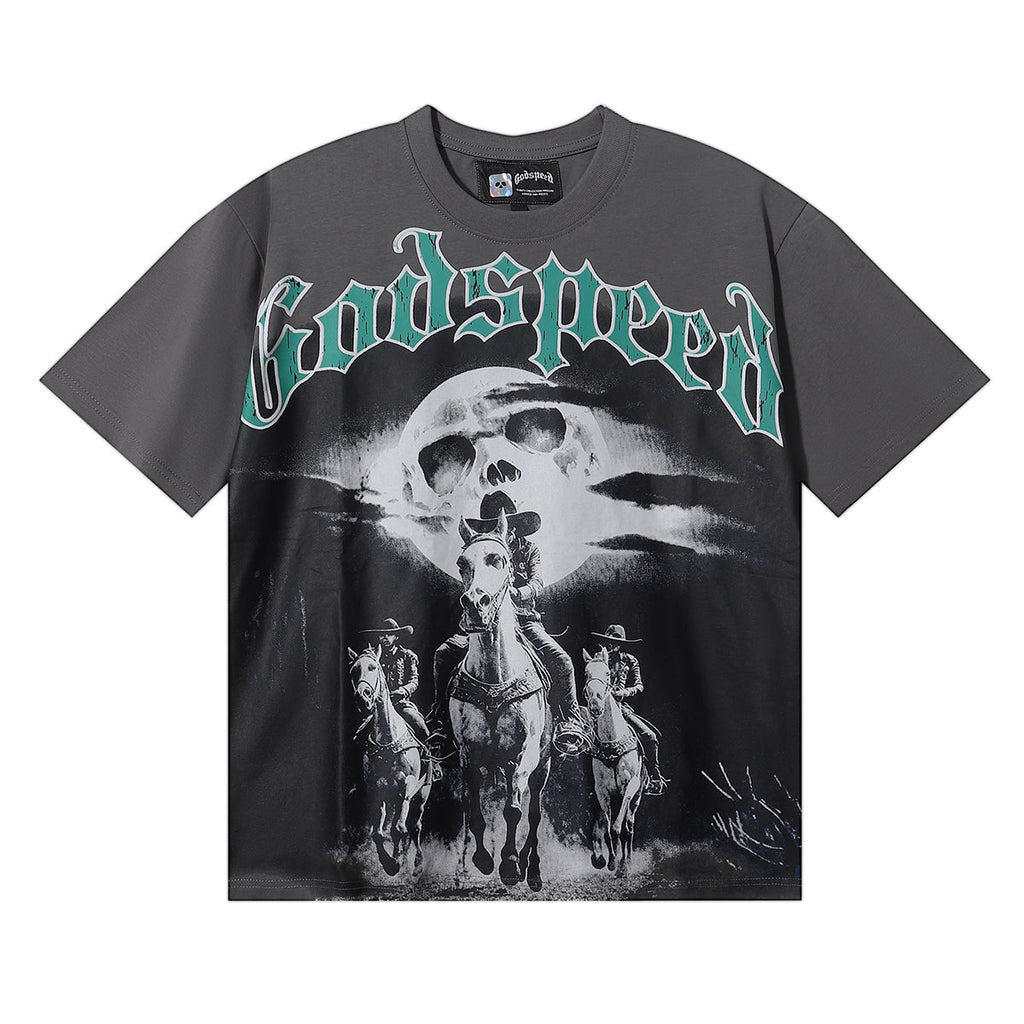 Godspeed t Shirts Drowning Free Muse Printed Cotton Crew Neck Short Sleeve Men and Women