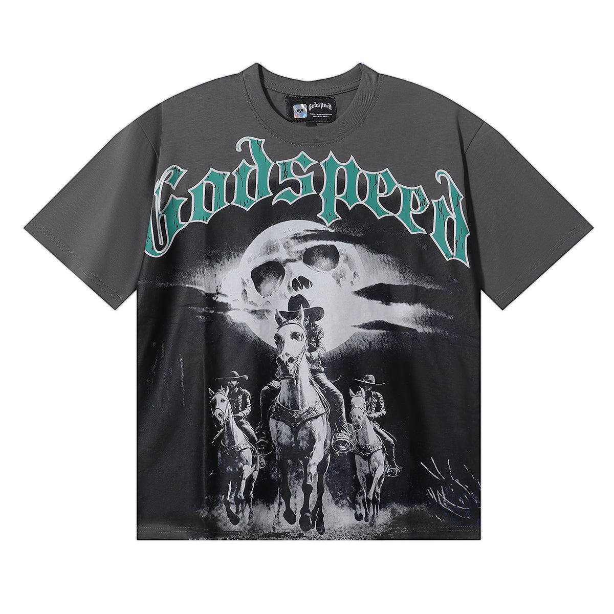 Godspeed t Shirts Drowning Free Muse Printed Cotton Crew Neck Short Sleeve Men and Women