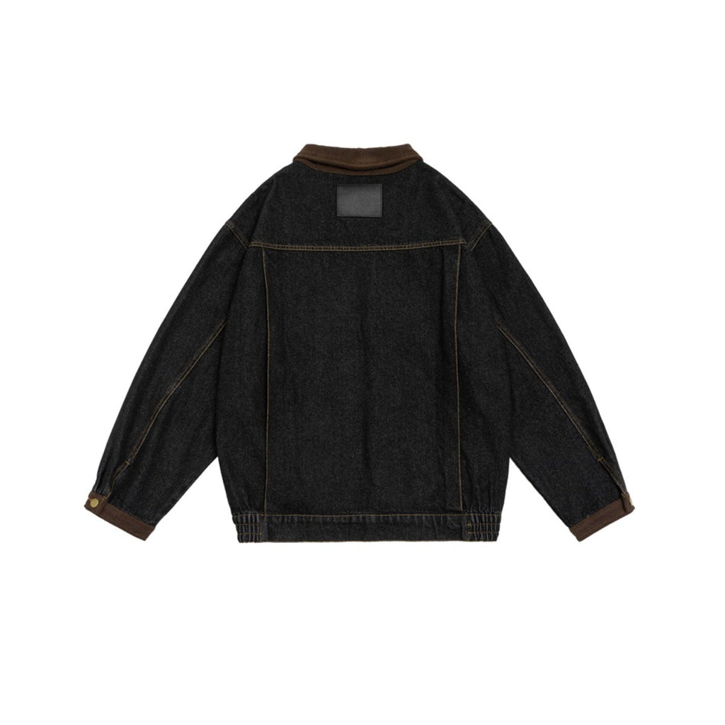 Unisex Jacket Denim Coat Autumn Retro Loose Design Jacket