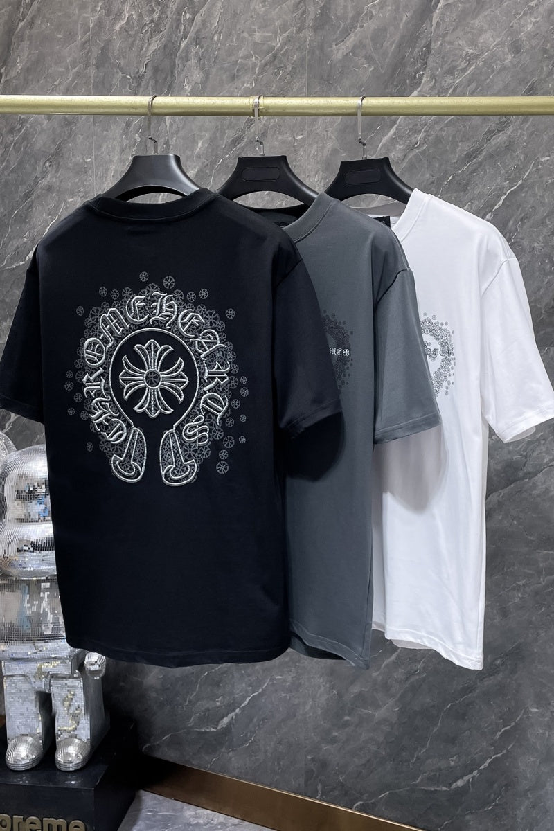 Chrome heart T shirts High-quality 100% cotton streetwear