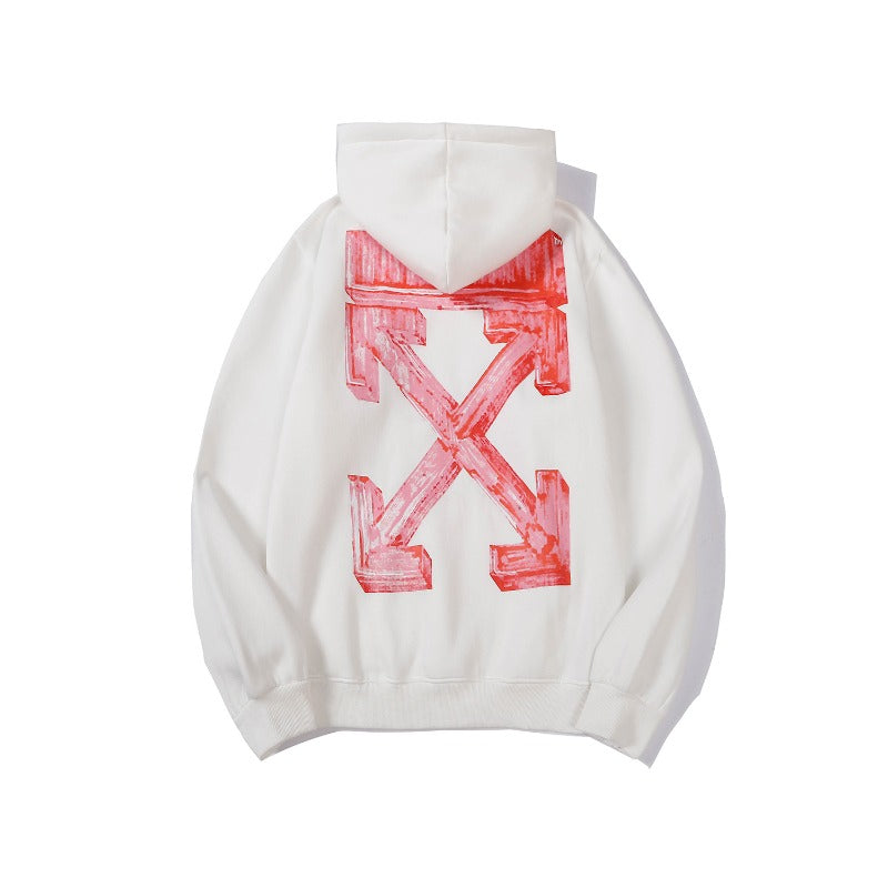 OW  hoodie3D stereo arrow pattern print casual versatile pullover hooded