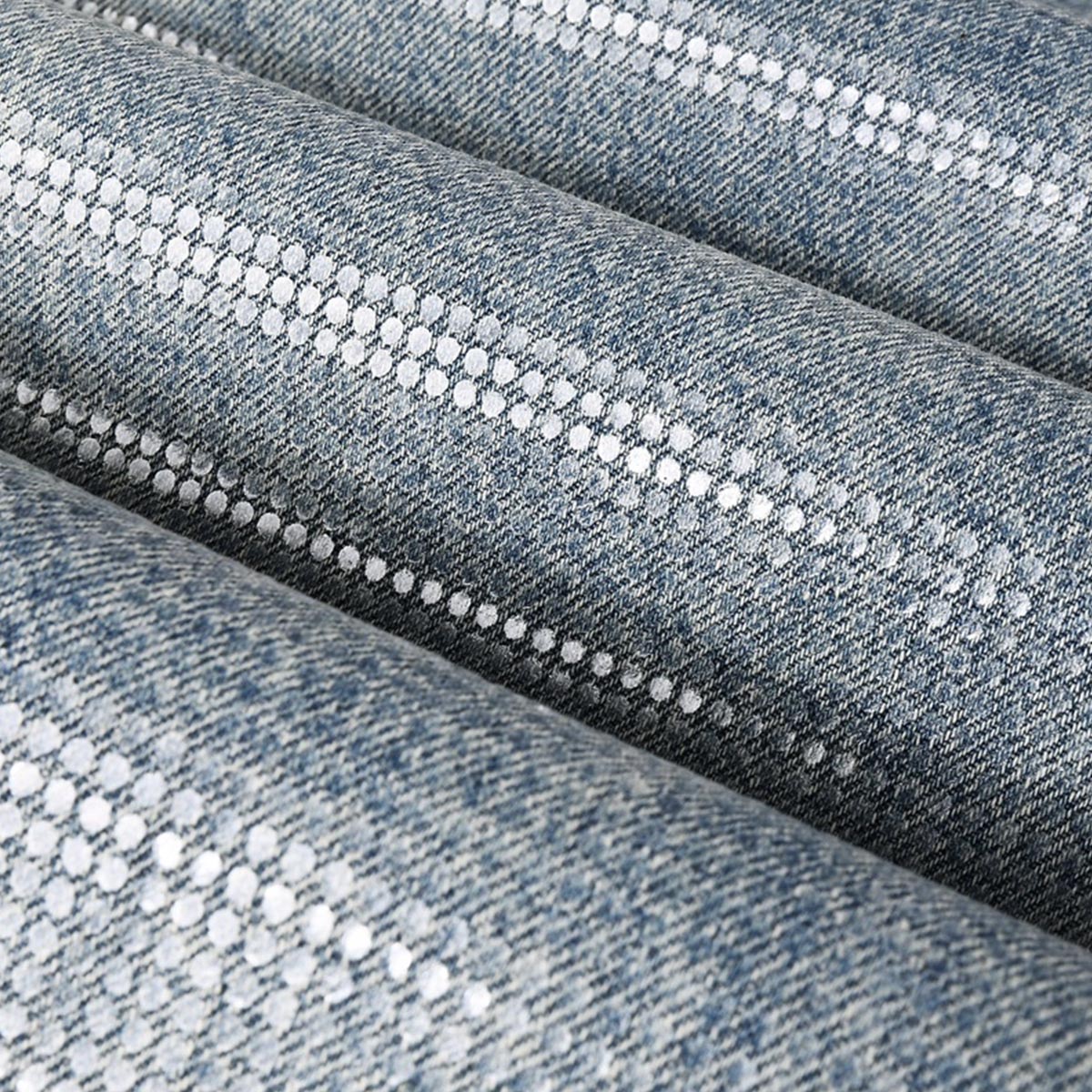 Mens trendy purple jeans, 100% cotton Jeans Rhinestones #103
