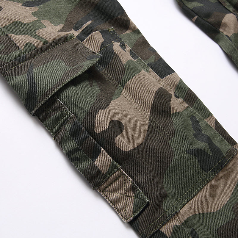 Mens Fashion Jeans camouflage 5708#