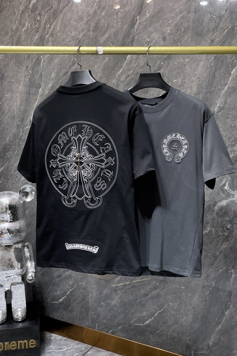 Chrome heart T shirts High-quality 100% cotton streetwear