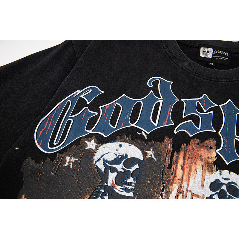 Godspeed T-Shirt Retro Fantasy Pattern