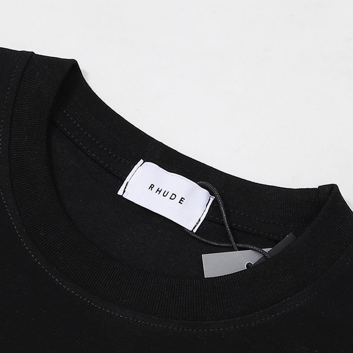 Rhude T Shirts Petrol Patch Racing Motor Cotton Casual Short Sleeve Men and Women
