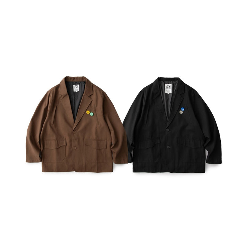 Unisex Jacket Retro Loose Casual Blazer