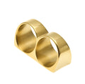 Rings Double Finger Stainless Steel Ring Vintage St. Valentine's Spectrum