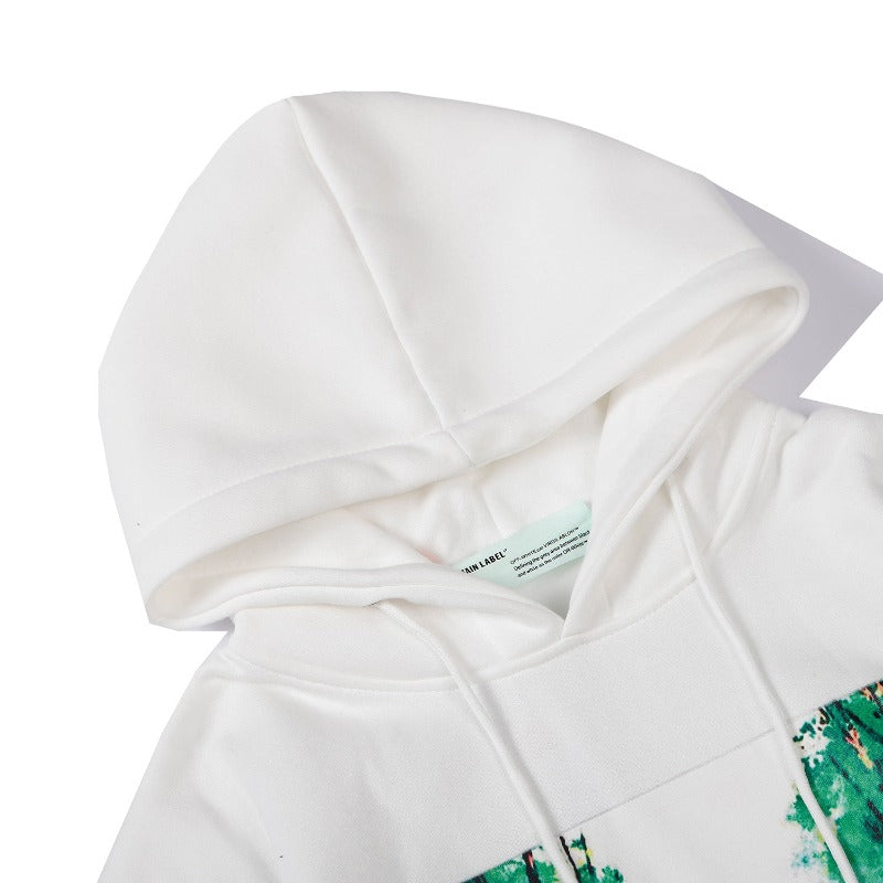 OW  hoodie speed bump landscape illustration fleece hooded