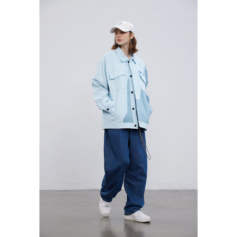 Unisex Jacket Vintage Jacket Loose Lapels Coat