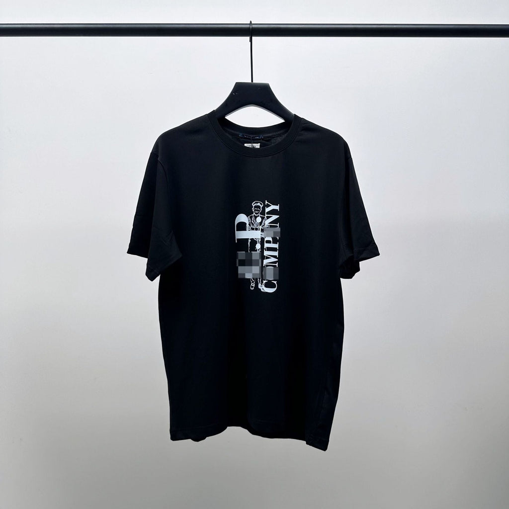 Cp Company T Shirts Men's Cotton Embroidered Casual Crew Neck