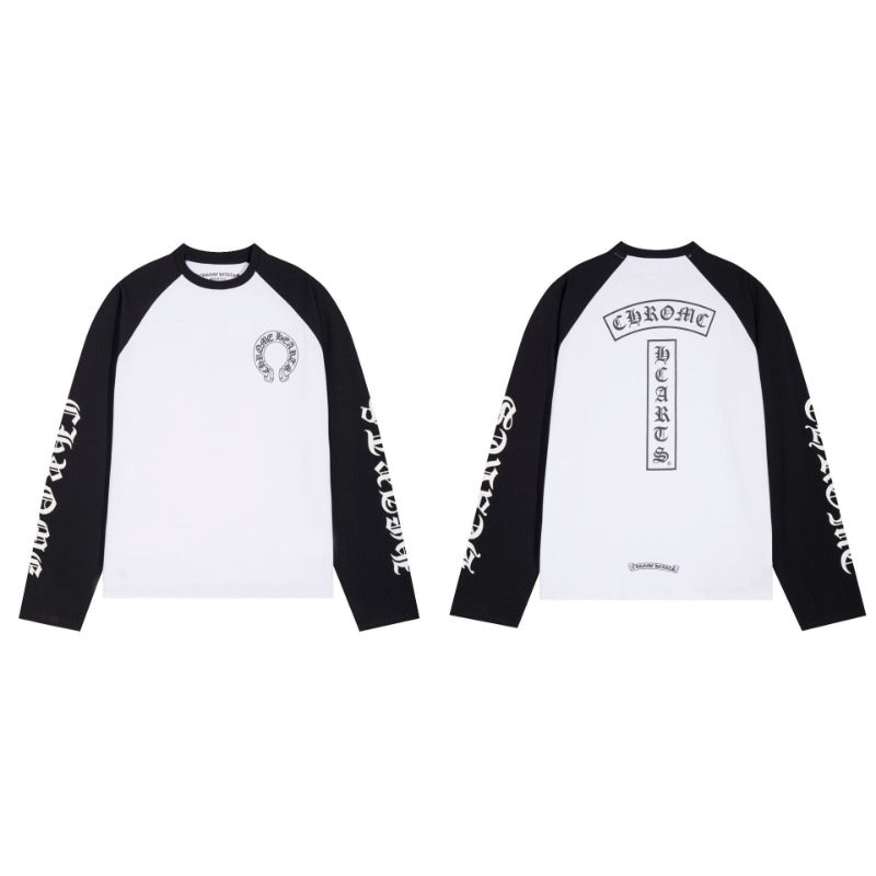 CHH  Heart Long Sleeve Shirt Unisex Fashion Loose Long Sleeve Shirt