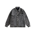 Unisex Jacket Spring and Autumn Denim Jacket Men and Women Loose Overalls