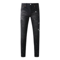 Mens trendy purple jeans, 100% cotton Pure Cotton High Street Trend