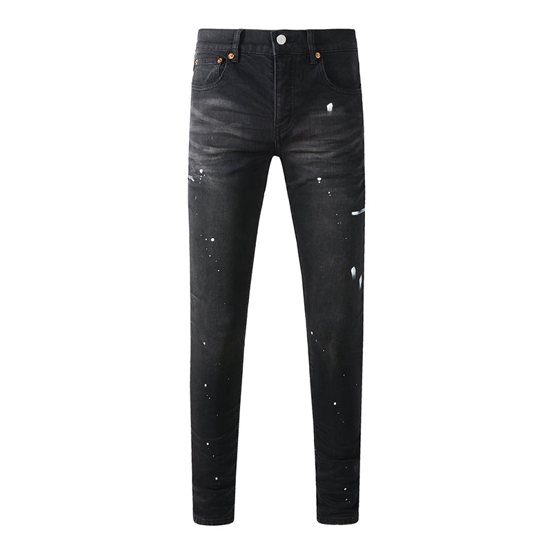 Mens trendy purple jeans, 100% cotton Pure Cotton High Street Trend