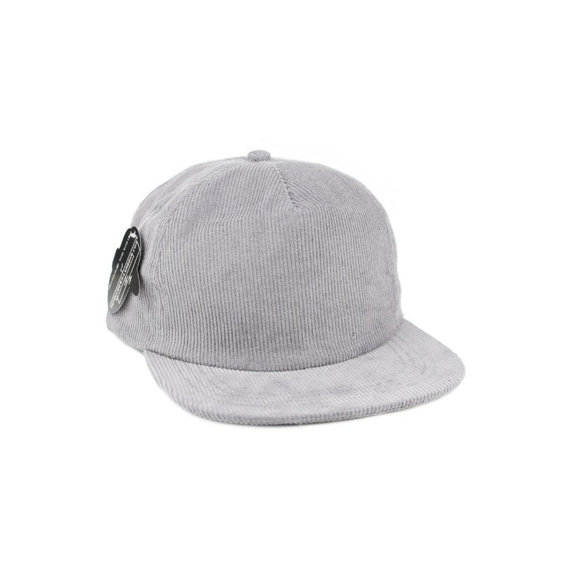 Trendy flat brimmed snapback hats corduroy heattech breathable