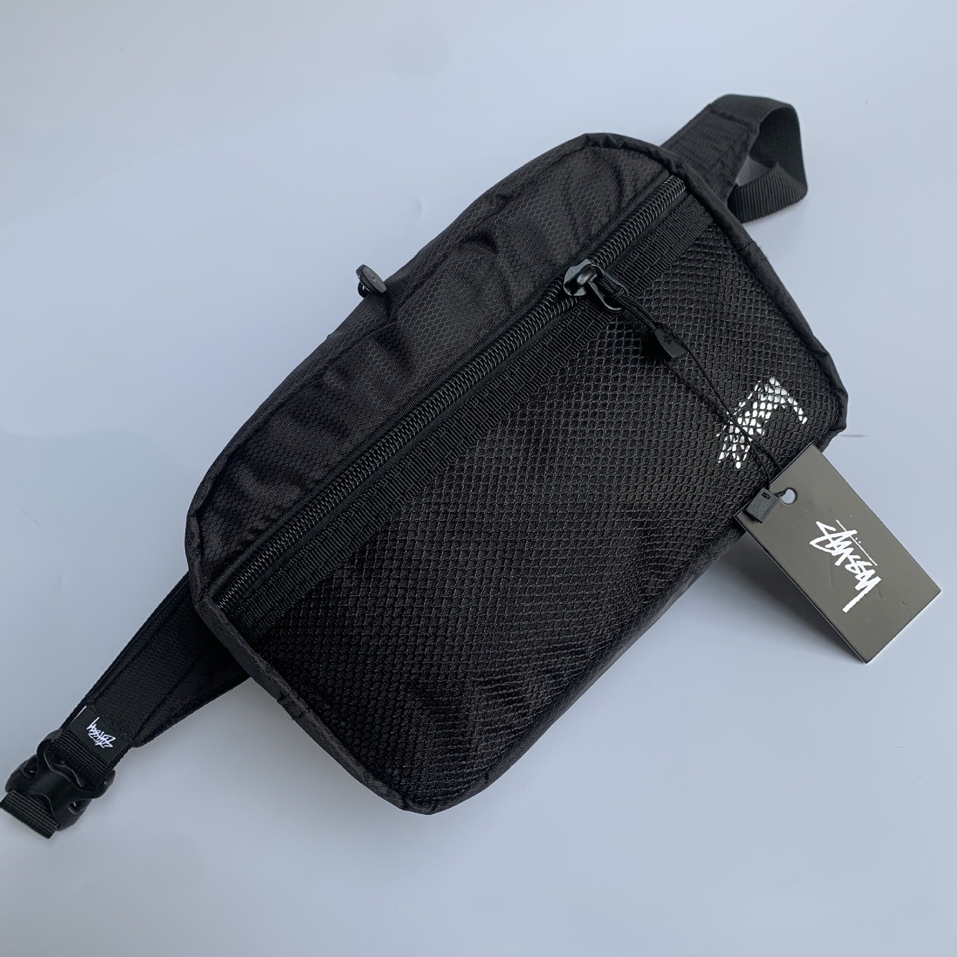 Mens Stussy Bag STI Light weight bag Printed LOGO Mens Crossbody fanny pack, breast bag