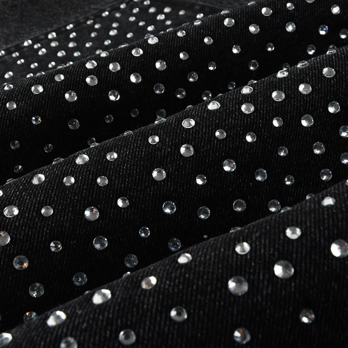Mens trendy purple jeans, 100% cotton Rhinestones #104