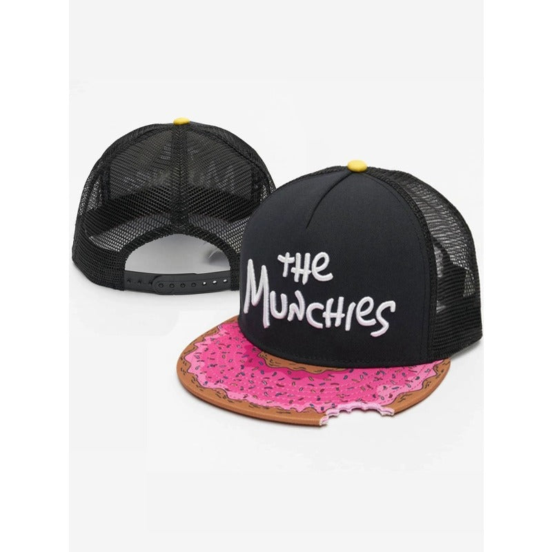 Trendy flat brimmed snapback hats notched gray pizza pizza