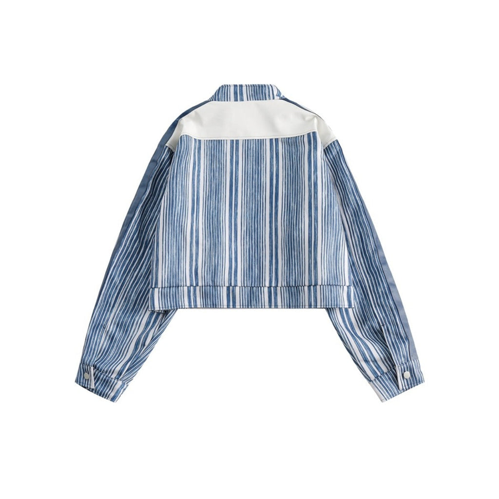 Unisex Jacket Vintage Pu Jacket Men and Women Loose Spring and Autumn Coat
