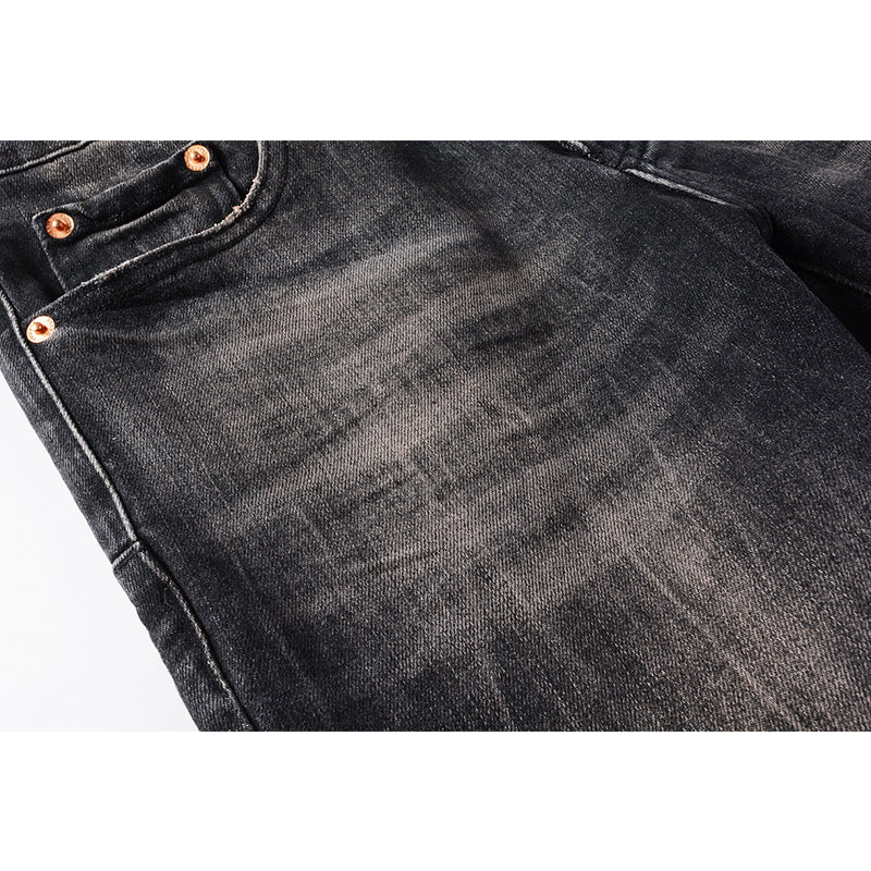Mens trendy purple jeans, 100% cotton Pure Cotton High Street Trend