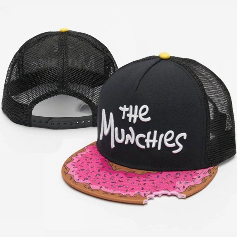 Trendy flat brimmed snapback hats mesh breathable
