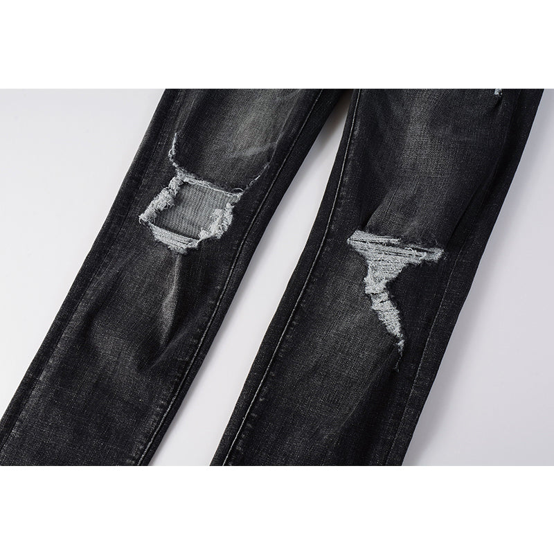 Mens trendy purple jeans, 100% cotton Pure Cotton High Street Trend