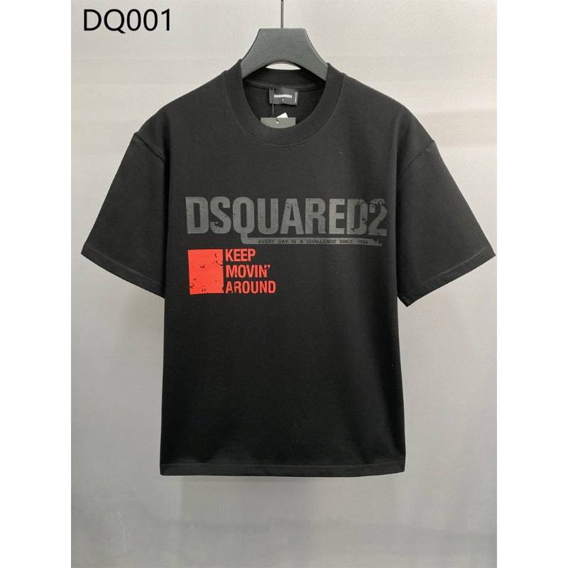 DSQ2 T Shirts Micro Wide Loose Letter Print