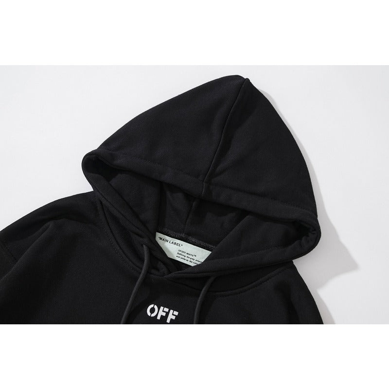 OW  hoodie Bee Flower Arrow pattern hooded