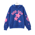 Sp5der Hoodie Cobweb Puff Print Pure Cotton