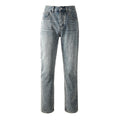 Mens trendy purple jeans, 100% cotton Jeans Rhinestones #9140