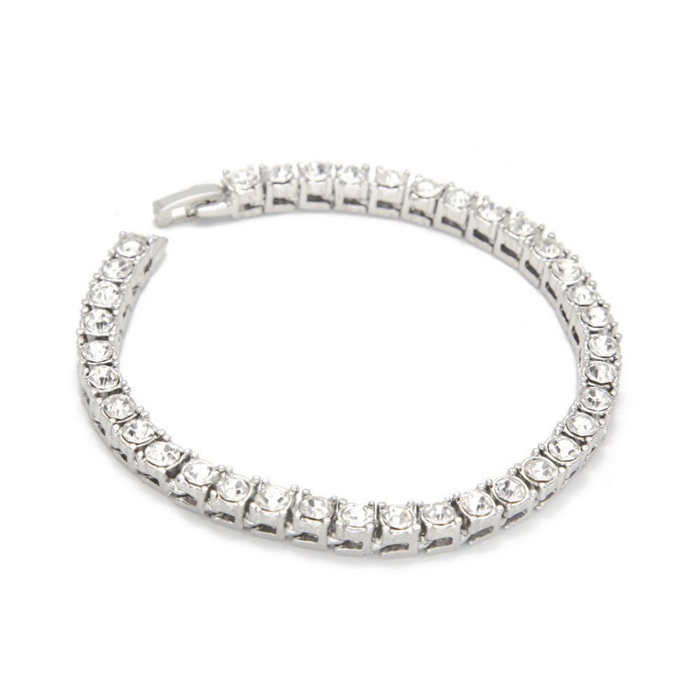 Bracelet Hip Hop Accessories Full Rhinestone 5mm Tennis Chain Royalty Spectrum