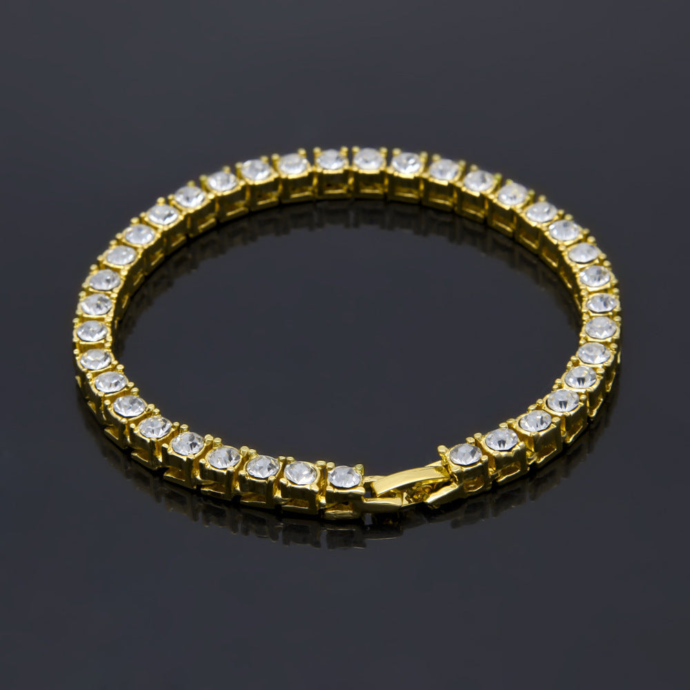 Bracelet Hip Hop Accessories Full Rhinestone 5mm Tennis Chain Royalty Spectrum