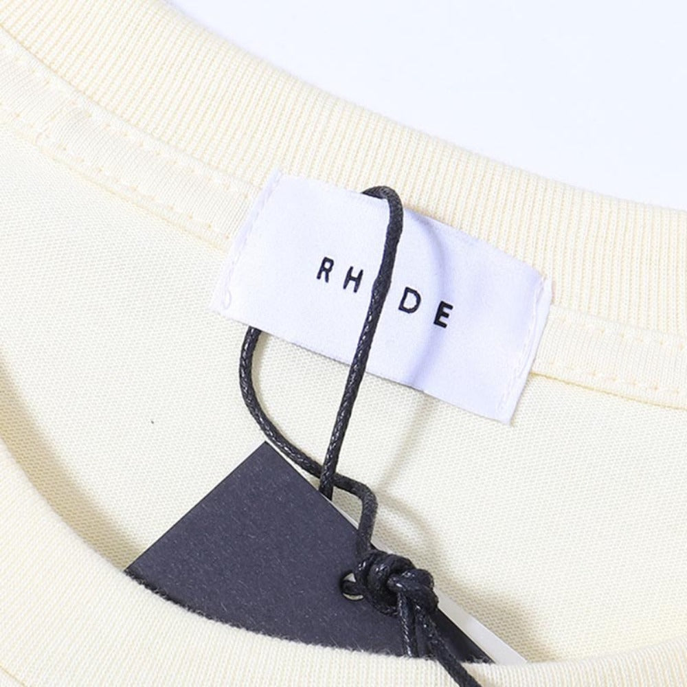Rhude T Shirts Printed Cotton Loose Short Sleeves Men and Women