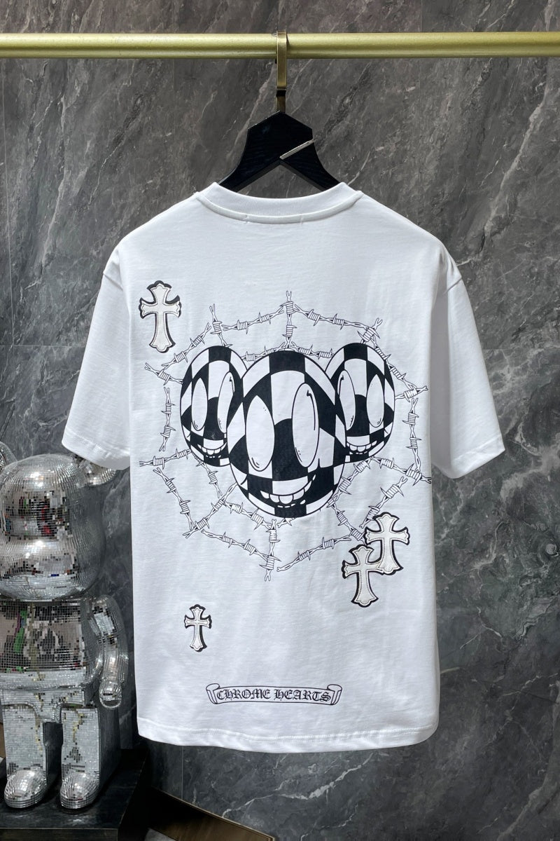 Chrome heart T shirts High-quality 100% cotton streetwear