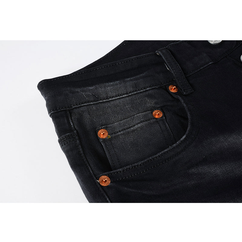 Mens trendy purple jeans, 100% cotton Pure Cotton High Street Trend