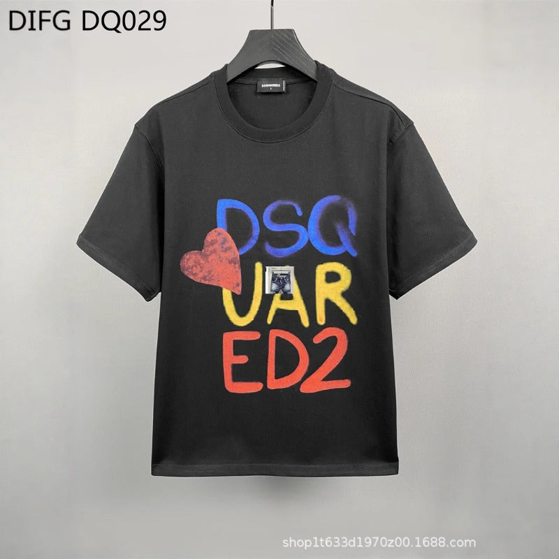 DSQ2 T Shirts Color Letter Print